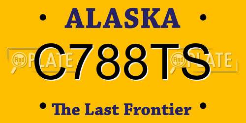 C788TS Alaska License Plate