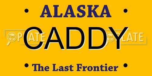 CADDY Alaska License Plate