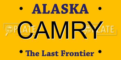 CAMRY Alaska License Plate