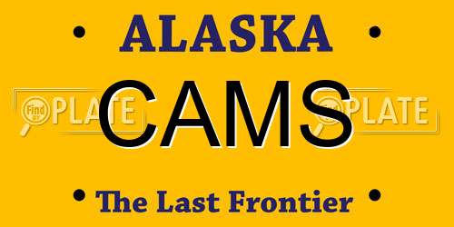 CAMS Alaska License Plate