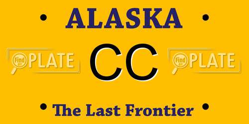 CC Alaska License Plate