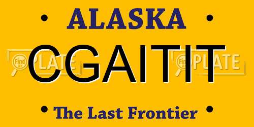 CGAITIT Alaska License Plate