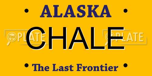 CHALE Alaska License Plate