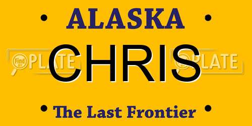 CHRIS Alaska License Plate