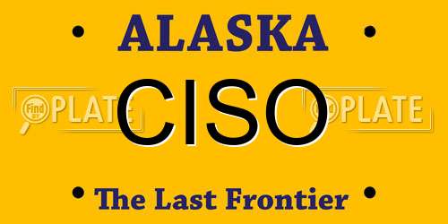 CISO Alaska License Plate
