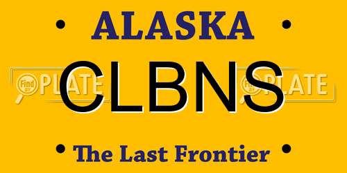 CLBNS Alaska License Plate