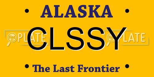 CLSSY Alaska License Plate