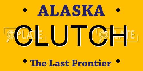 CLUTCH Alaska License Plate