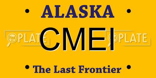 CMEI Alaska License Plate