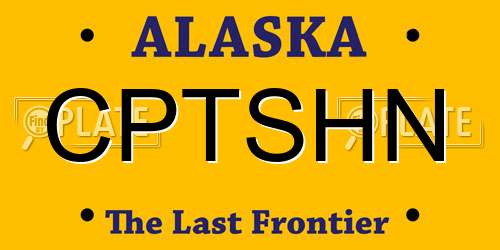CPTSHN Alaska License Plate