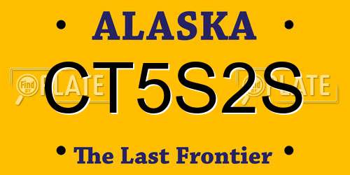 CT5S2S Alaska License Plate