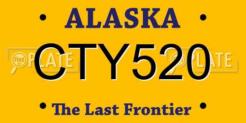 CTY520 Alaska License Plate
