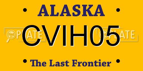 CVIH05 Alaska License Plate