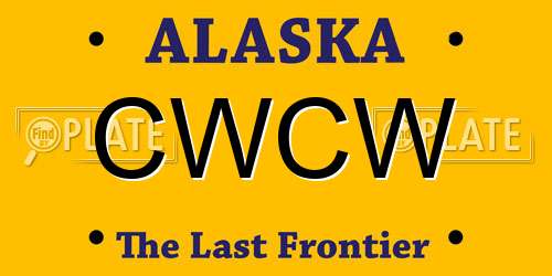 CWCW Alaska License Plate