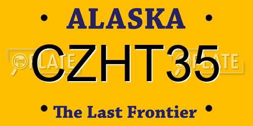 CZHT35 Alaska License Plate