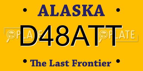 D48ATT Alaska License Plate