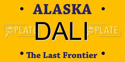 DALI Alaska License Plate