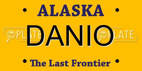 DANIO Alaska License Plate