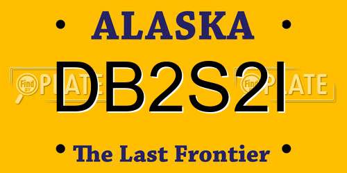 DB2S2I Alaska License Plate