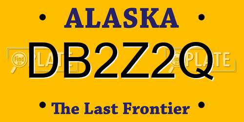 DB2Z2Q Alaska License Plate