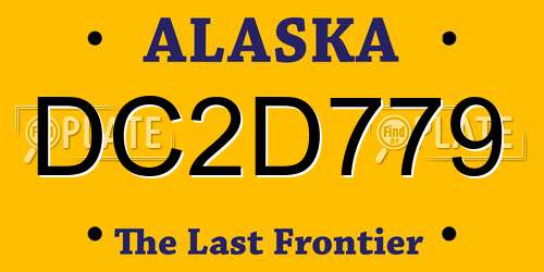 DC2D779 Alaska License Plate