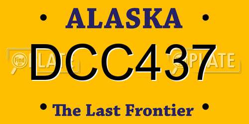 DCC437 Alaska License Plate
