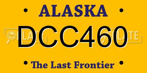 DCC460 Alaska License Plate