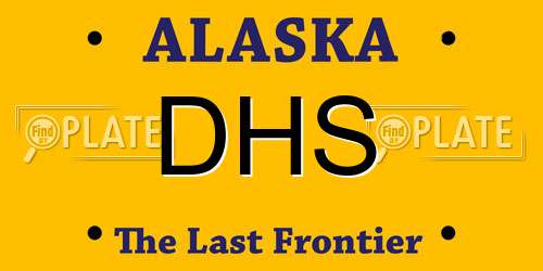 DHS Alaska License Plate