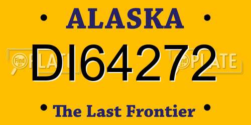 DI64272 Alaska License Plate