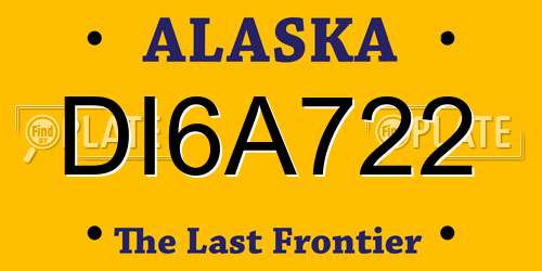 DI6A722 Alaska License Plate