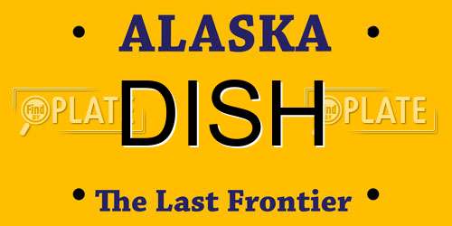 DISH Alaska License Plate
