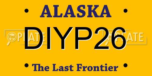 DIYP26 Alaska License Plate