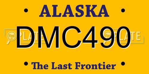 DMC490 Alaska License Plate