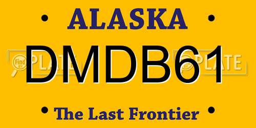 DMDB61 Alaska License Plate