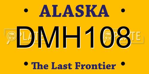 DMH108 Alaska License Plate