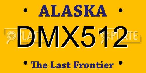DMX512 Alaska License Plate