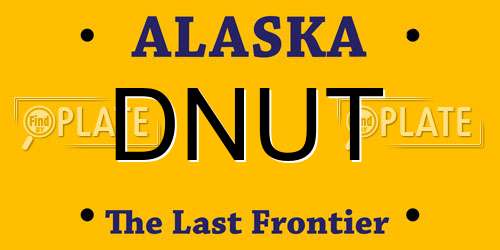 DNUT Alaska License Plate