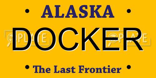 DOCKER Alaska License Plate
