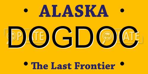 DOGDOC Alaska License Plate