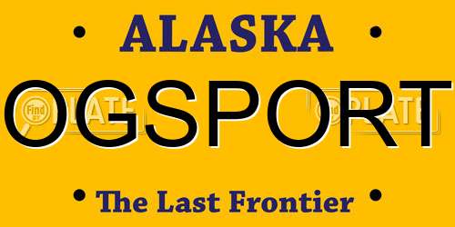 DOGSPORTS Alaska License Plate