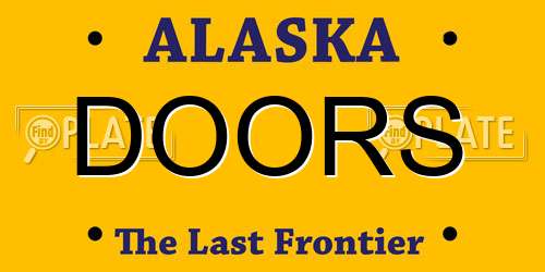 DOORS Alaska License Plate
