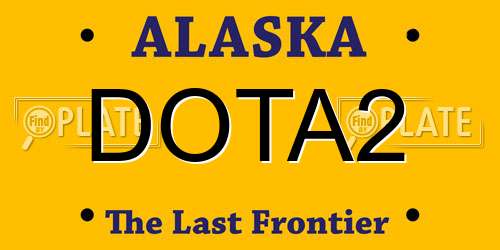 DOTA2 Alaska License Plate