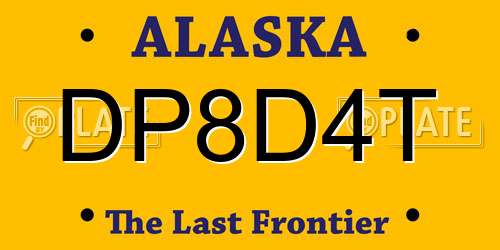 DP8D4T Alaska License Plate