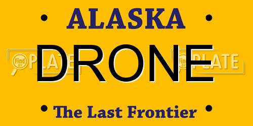 DRONE Alaska License Plate