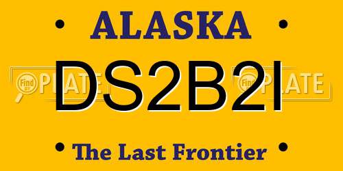 DS2B2I Alaska License Plate