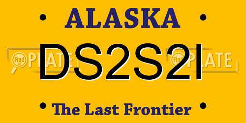 DS2S2I Alaska License Plate