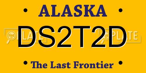 DS2T2D Alaska License Plate