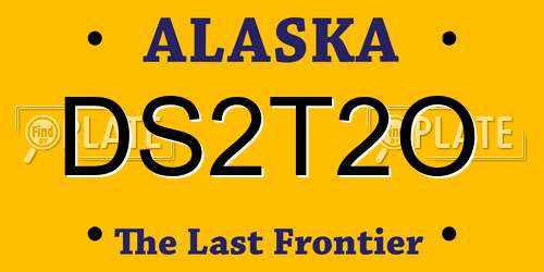DS2T2O Alaska License Plate