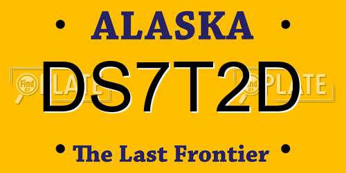DS7T2D Alaska License Plate