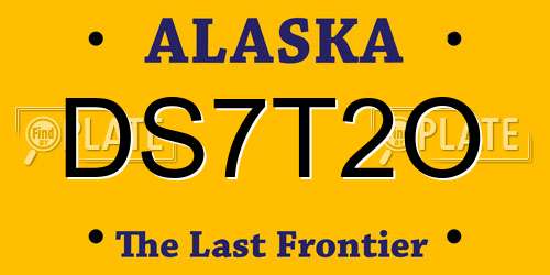 DS7T2O Alaska License Plate